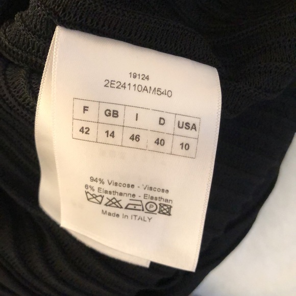 DIOR Christian Dior Paris Black Sweater Cardigan Size 10, 17” armpit to armpit, - Picture 10 of 15